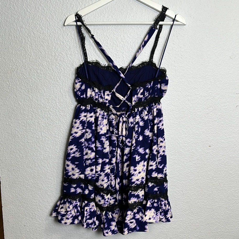 Urban Outfitters Eliana Mini Short Babydoll Dress Womens Medium - Picture 3 of 14